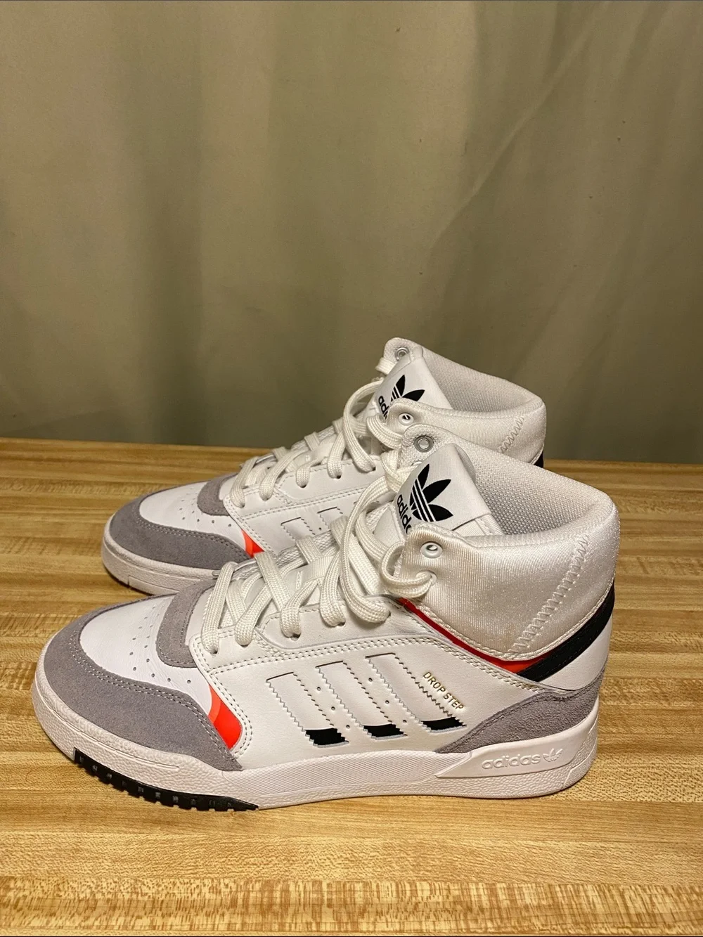 Adidas Drop Step EE5220  White Orange Men’s 6